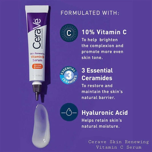 CeraVe Skin Renewing Vitamin C Serum | Brightening & Barrier Repair