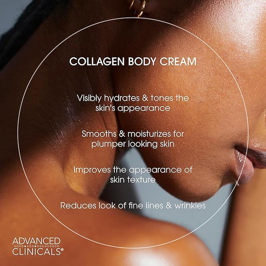Advanced Clinicals Spa Size Collagen Cream | Intensive Firming & Anti-Aging