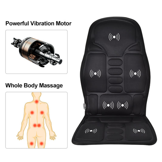 Massage Seat Toppers | Shiatsu, Heat & Vibration Full Back Relief