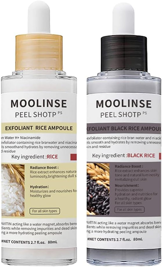 Moolinse Peel Shot P5 Exfoliant Ampoule (2-Pack) | Pore Clearing & Brightening