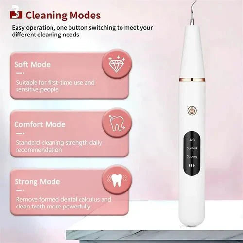 Smart Ultra-Sonic Teeth Cleaner | Home Tartar & Plaque Remover