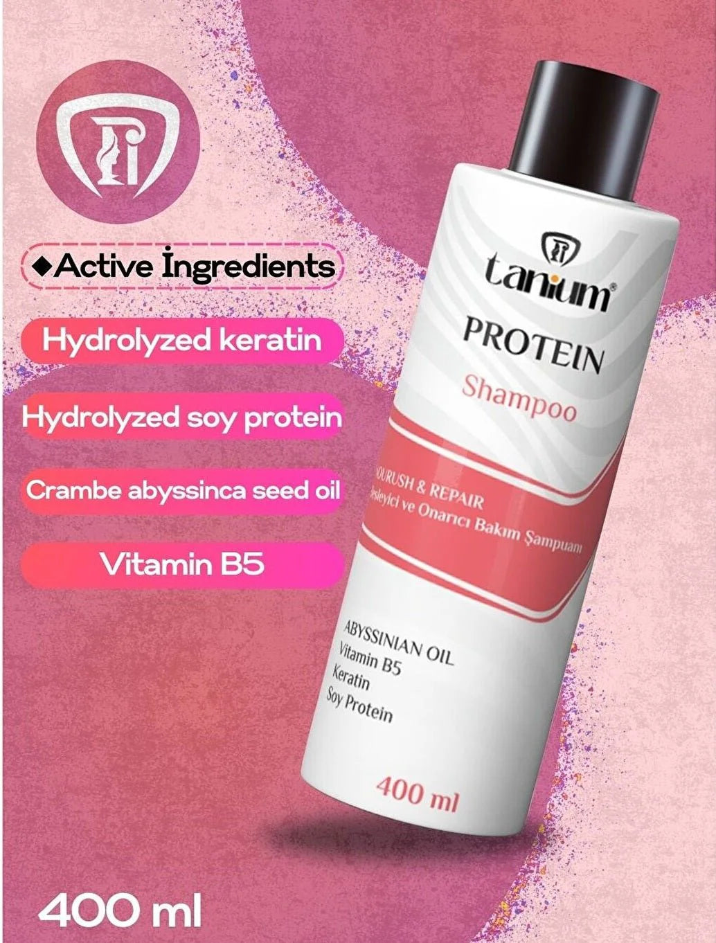 Tanium Protein Shampoo | Hair Strengthening & Damage Repair Formula