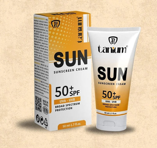 Tanium Sun SPF 50+ Sunscreen Cream | Broad Spectrum UVA/UVB Protection