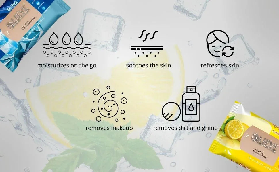LIEVE SAFETY WITH CARE Honey & Almond Facial Wipes Cotton Face Cleaning Wet Wipes Tissue Paper Makeup Remover Facial Wash Napkin Face Wipes Disposable Multi-Purpose for Men and Women PO-3