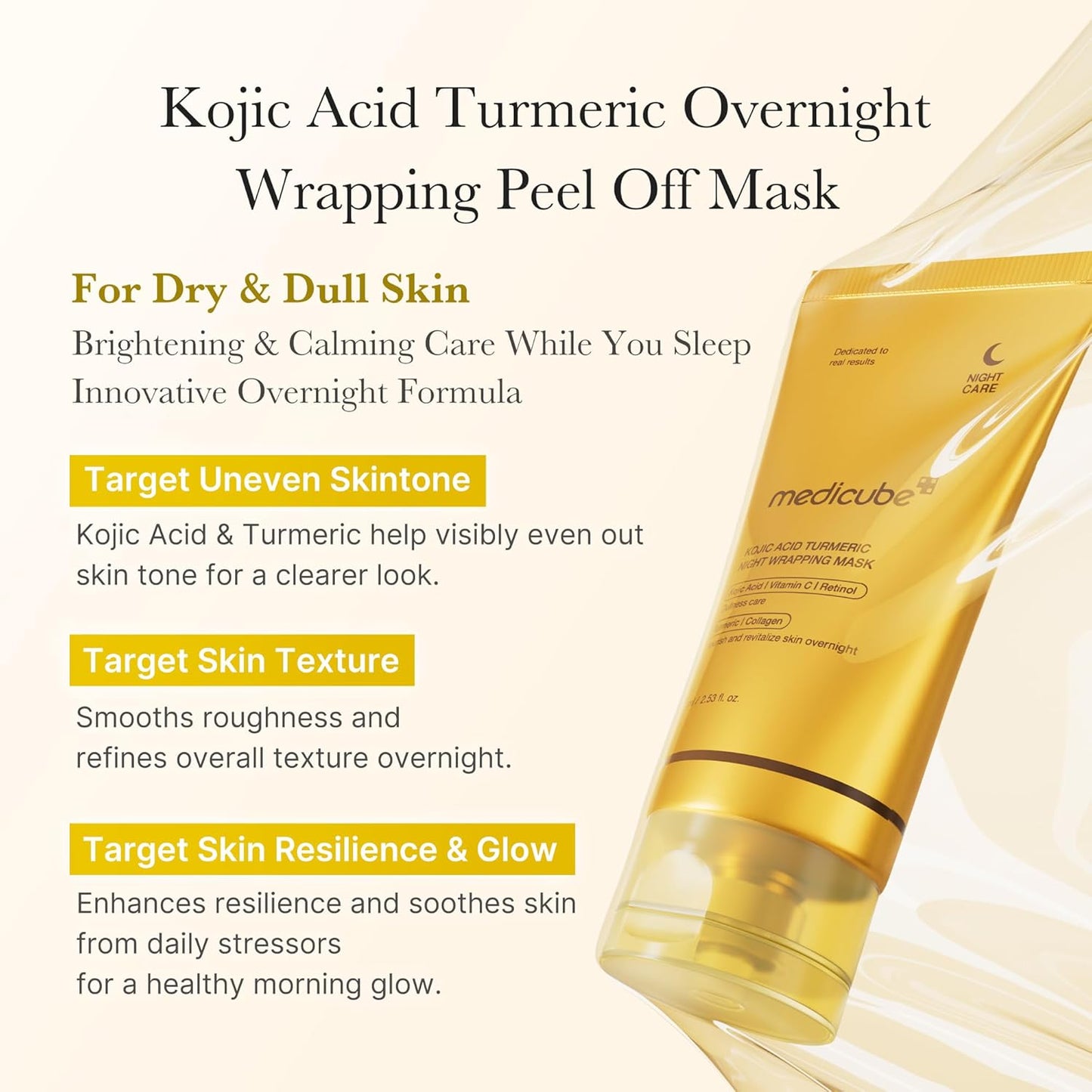 Kojic Acid Turmeric Night Wrapping Mask | Brightening & Repair Overnight Care