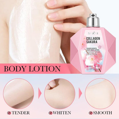 SADOER Collagen Sakura Body Lotion | Brightening & Hydrating Body Care