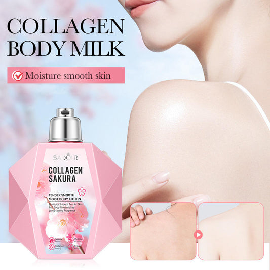 SADOER Collagen Sakura Body Lotion | Brightening & Hydrating Body Care