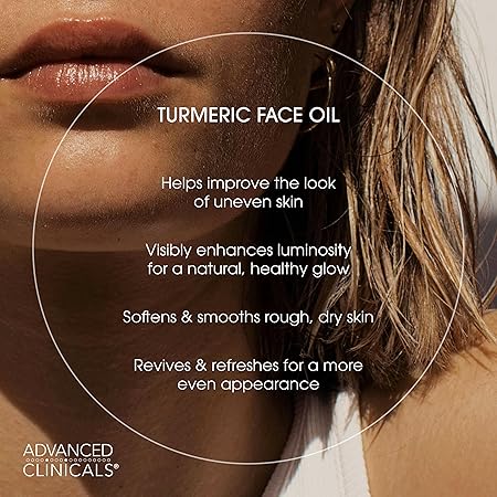 Advanced Clinicals Turmeric Oil | Brightening, Oil Clearing & Renewal (Original)