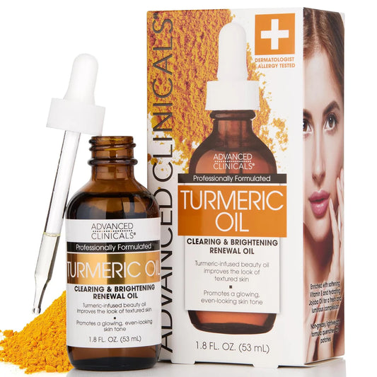Advanced Clinicals Turmeric Oil | Brightening, Oil Clearing & Renewal (Original)