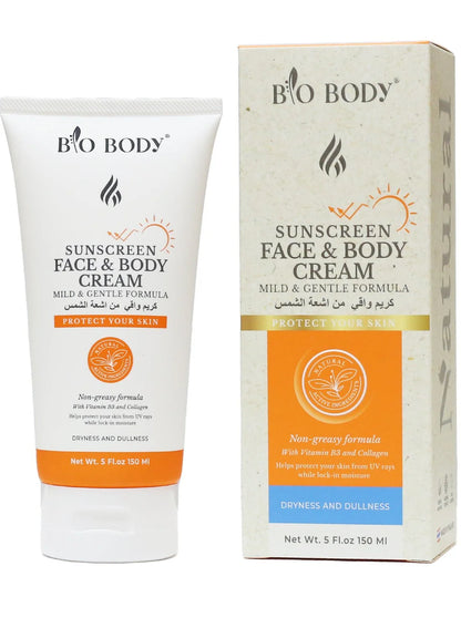 BIO BODY Sunscreen Cream SPF 50+ | Face & Body Broad Spectrum Protection