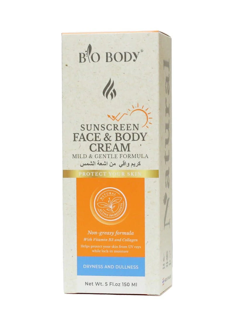 BIO BODY Sunscreen Cream SPF 50+ | Face & Body Broad Spectrum Protection