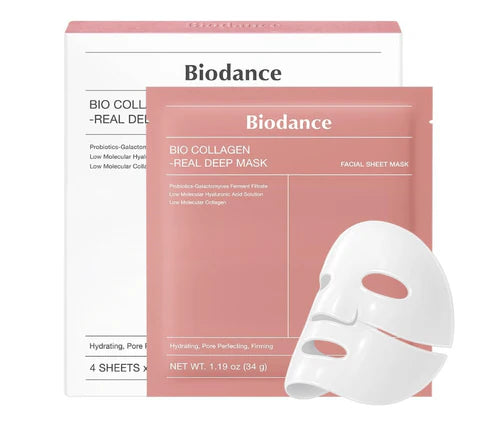 Bio-Collagen Real Deep Mask | Overnight Firming & Pore Minimizing K-Beauty