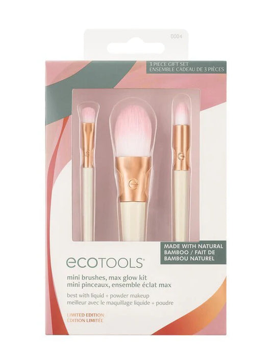 EcoTools Mini Brushes Max Glow Kit - Travel Base Essentials