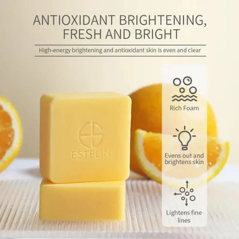 Estelin Vitamin C & Turmeric Soap | Dark Spot Correction & Brightening Bar