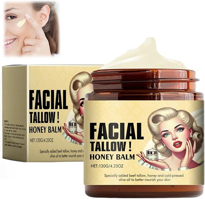 Facial Tallow Honey Balm | Ancestral Skincare for Intensive Moisture & Repair
