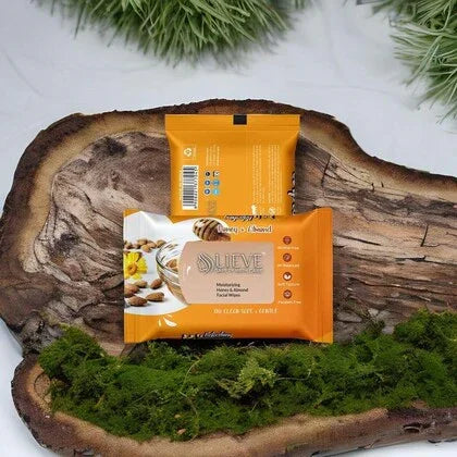 LIEVE SAFETY WITH CARE Honey & Almond Facial Wipes Cotton Face Cleaning Wet Wipes Tissue Paper Makeup Remover Facial Wash Napkin Face Wipes Disposable Multi-Purpose for Men and Women PO-3