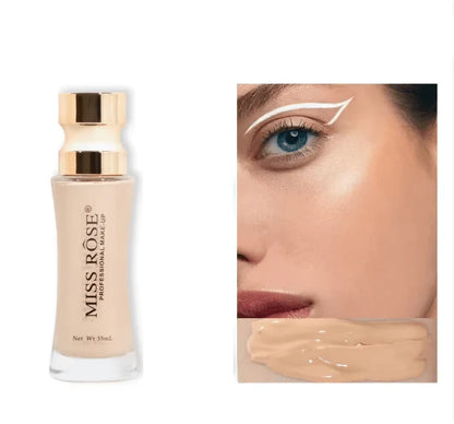 Miss Rose Original Liquid Foundation | Full Coverage, Long-Lasting Matte Finish