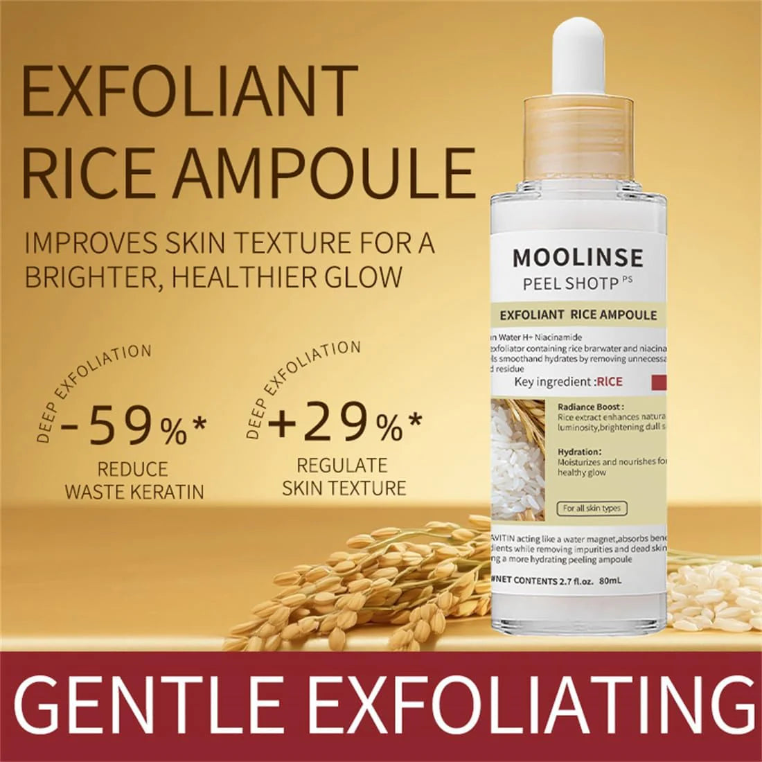 Moolinse Peel Shot P5 Exfoliant Ampoule (2-Pack) | Pore Clearing & Brightening