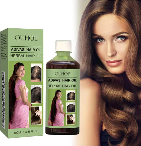 OUHOE Original Adivasi Hair Oil | Herbal Growth, Anti-Fall & Root Strength