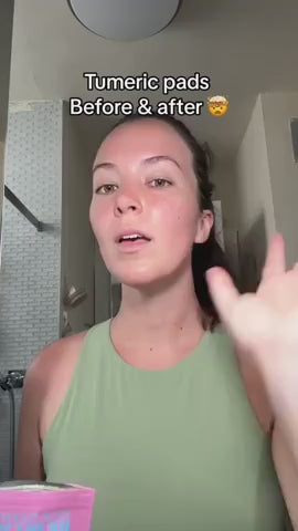 Turmeric Acid Cleaning Pads | Brightening, Exfoliating & Dark Spot Correction