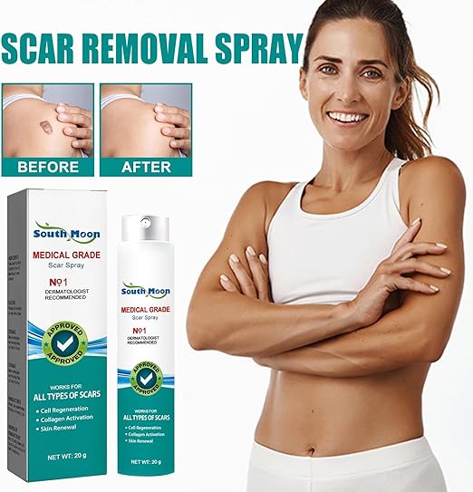 South Moon Scar Spray | Scar Reduction, Acne Marks & Stretch Mark Repair