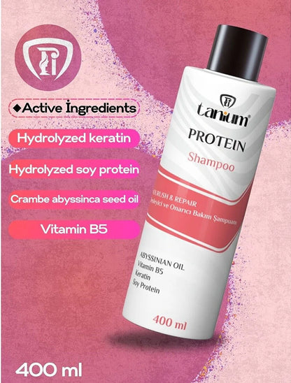 Tanium Protein Shampoo | Hair Strengthening & Damage Repair Formula