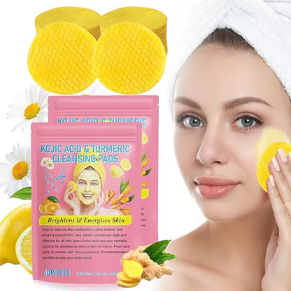 Turmeric Acid Cleaning Pads | Brightening, Exfoliating & Dark Spot Correction
