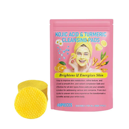 Turmeric Acid Cleaning Pads | Brightening, Exfoliating & Dark Spot Correction