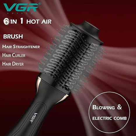 VGR Professional 6-in-1 Hot Air Styler | Curling, Drying & Volumizing Kit