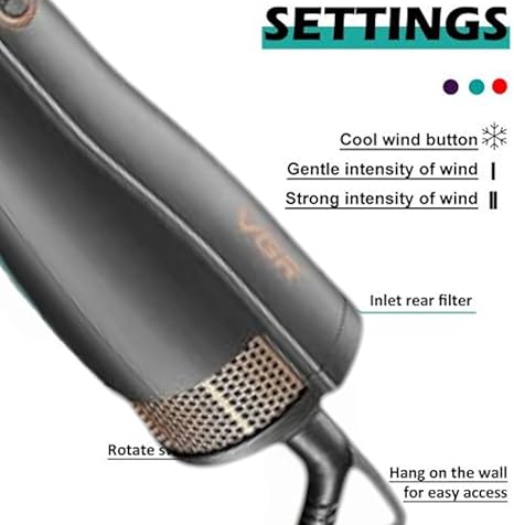 VGR Professional 6-in-1 Hot Air Styler | Curling, Drying & Volumizing Kit